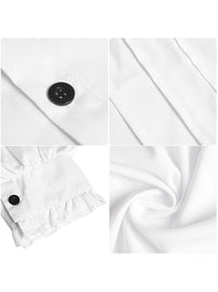 Mens Ruffle Steampunk Victorian Tops Detail View