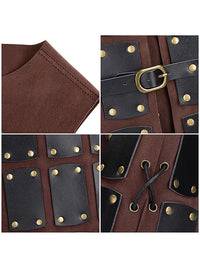 Brown Leather Armor for Cosplay Side View