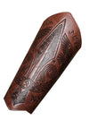 Charmian Medieval Leather Gauntlet Wristband Wrist Armor Viking Vambrace Archery Bracers Brown Main Image