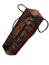 Leather Arm Guards Medieval Accessories Side View