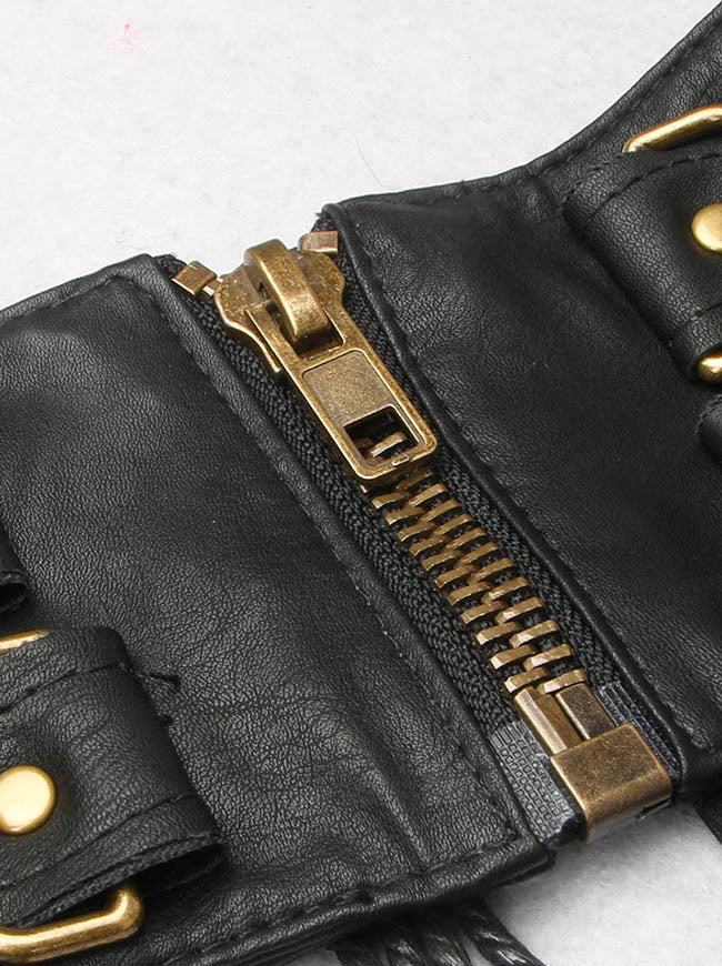 Charmian Women Steampunk Gothic Viking Leather Waist Belt Pouch Leg Bag Accessory - Black / One Size/ Belt Size: 27.6''(L)*3.4'''(W) Charmian Women Steampunk Gothic Viking Leather Waist Belt Pouch Leg Bag Accessory - Black / One Size/ Belt Size: 27.6''(L)*3.4'''(W)