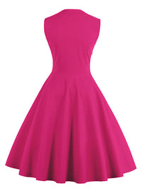 Hot Sale Women Elegant Sleeveless Dress Back View