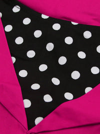 Hot Pink Vintage 1950s Style Dresses Detail View