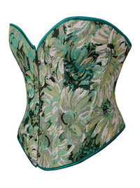 Vintage Flower Renaissance Corset Top Back View