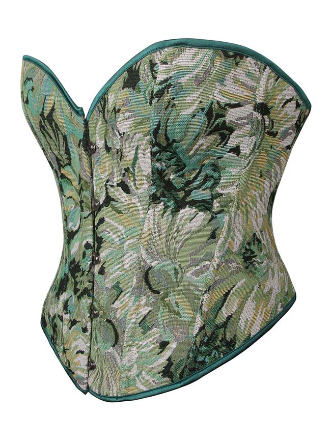 Vintage Flower Renaissance Corset Top Back View