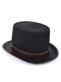 Steampunk Top Hat Goggles Gears Chain Deluxe Cosplay kostume tilbehør set fra siden