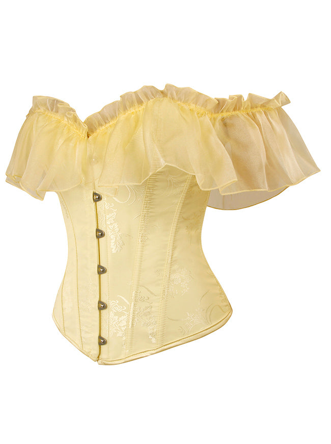 Vintage Lace Up Corset Back View