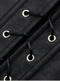 Vintage Renaissance Front Schnürung Bustier Korsett mit Strumpfbändern
