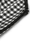 Women Retro Plaid Dresses Detail View