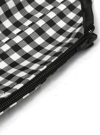 Damen Retro Karierte Kleider Detailansicht