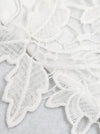 Vintage Gothic Floral Lace Bustier Corset Party Crop Top Bra White Detail View