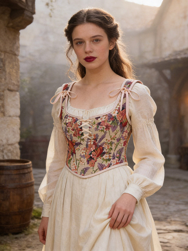 Corset for Women Ren Faire Corset Bodice Side View