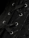 Gothic Retro Strapless Push Up Bustiers Corsets Black Detail View