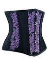 Steampunk Vintage Steel Boned Underbust Waist Cincher Corset