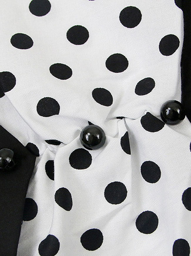 High Waist Knee Length Dress Detail View