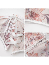 Renaissance Fair Fantasy Lace Up Corset for Dress Detail View