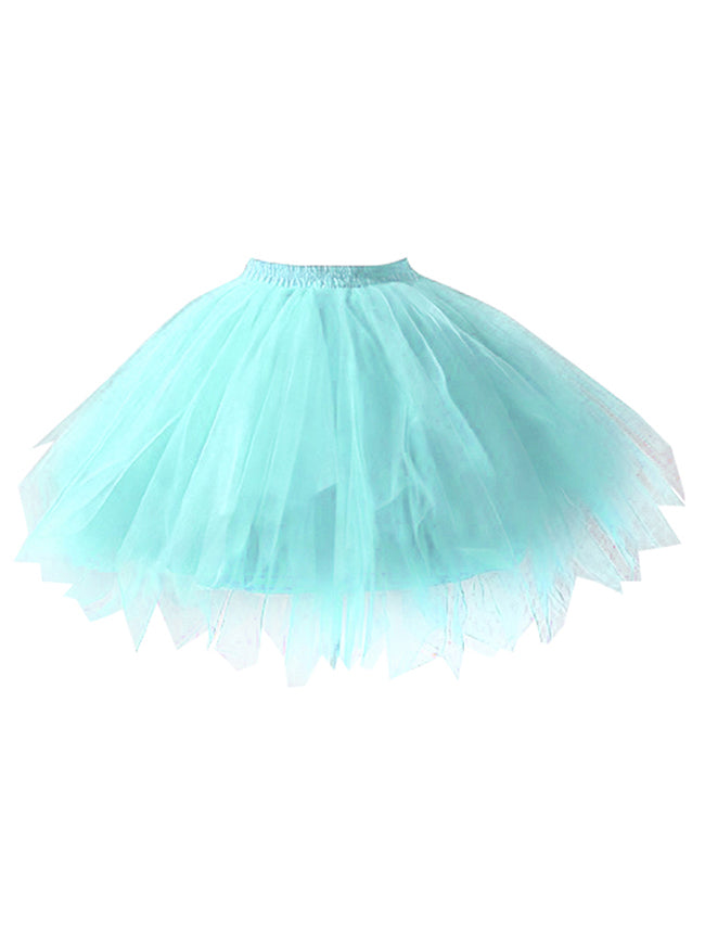 Vintage Blue Elastic Waist Ballet Dance TuTu Halloween Costume Underskirt Main Image