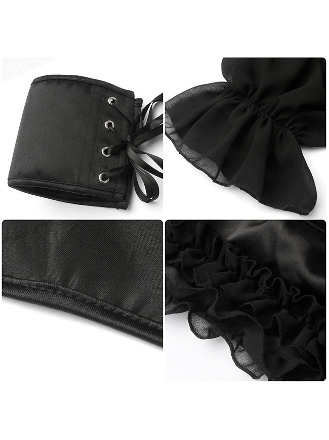 Victorian Sheer Bolero Shrug Gothic Costume Shrug Detail View