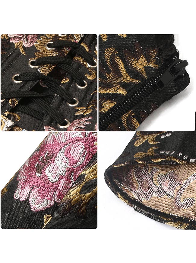 فستان حفلات الكوكتيل المزين بالزهور على شكل حرف A