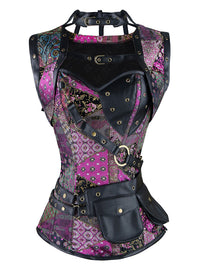 Steampunk Gothic Retro Spiral Stahlkorsett Bustier Top Mehrfarbig Hauptbild
