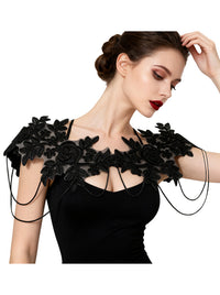 Gothic Shoulder Shrug for Women Halloween Side View