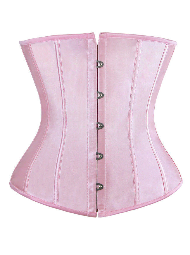 Satin-Taillenformer mit Stäbchen, Unterbrustkorsett, Bustier-Top (Hauptbild)