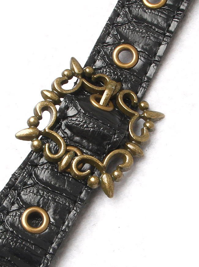 Medieval Gothic Leather Armor Detail View