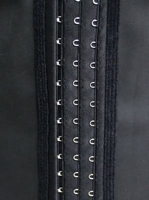 High Quality Casual All-match Women Black Latex Steel Boned Waist Training Underbust Vest Corset Tops Detail View