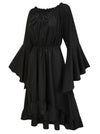 Women Ruffle Ren Faire Dress Side View