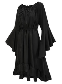 Women Ruffle Ren Faire Dress Side View
