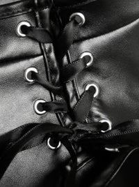 Halloween Costume Armor Leather Pauldron Detail View