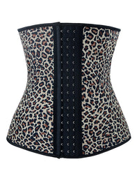 Leopard Latex High Compression Underbust Waist Training Corset