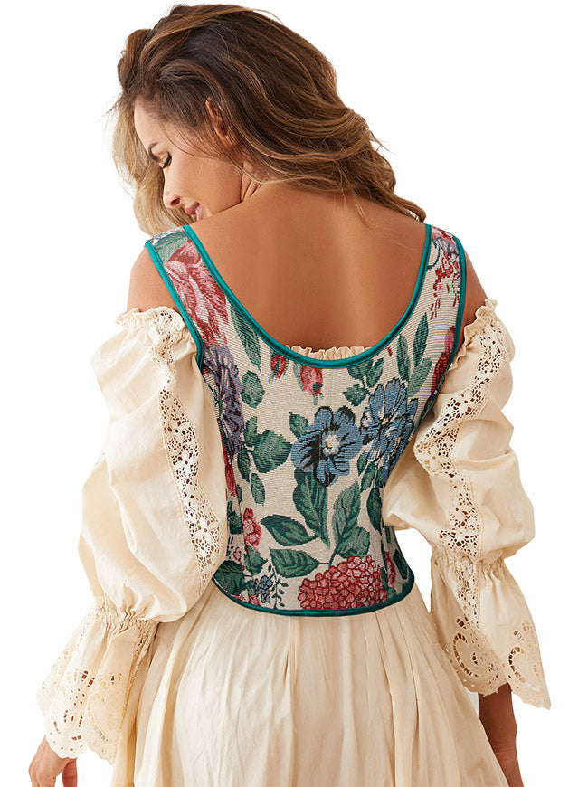 Women Bustier Tops Corset Vest Model View