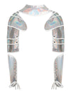 Charmian Women's Steampunk Gothic Shoulder Shrug Armor Arm Guards Bracers Silver Main Image