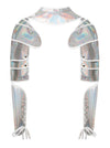 Women Viking Accessories Leather Bracers Back View