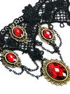 Retro Renaissance Rhinestone and Alloy Choker Necklaces Corset Accessories