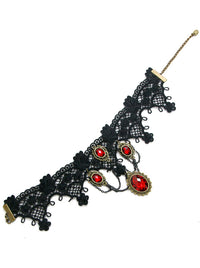 Victorian Gothic Adjustable Floral Lace Necklaces Collar Cosplay Accessories