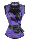 Steampunk Corset Top with Jacket and Belt