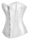 White Bride Corset Overbust Bustier Top Side View