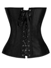 Satin Strapless Ovebust Corset Top Back View