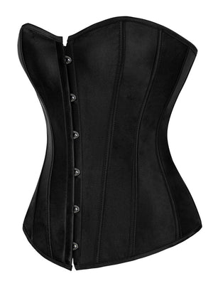 Satin Strapless Ovebust Corset Top Side View