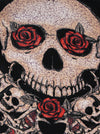 Skull Rose Print Fashion Bustier Corset Top
