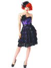 Steampunk victorien gothique Halloween robe de corsage en dentelle bustier en couches