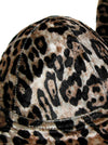 Sexy motif léopard Push Up Bustier Crop Top B Cup Clubwear Party Bra
