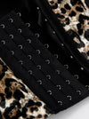 Réglable motif léopard Push Up Bustier Crop Top Clubwear Party Bra