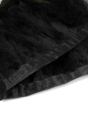 Maleficent Raven Dark Angel Swan Costume Feather Shawl Shoulder Pads Set