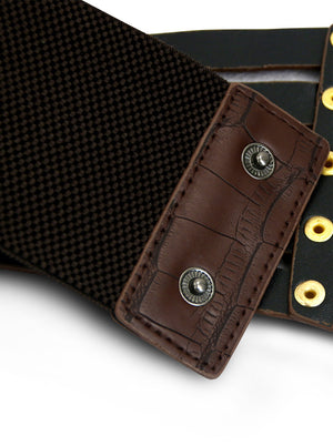 Renaissance Leather Studded High Waist Corset Accessories Belt