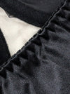 Women's Fashion Satin Lace Bodycon Mini Chemise Nightgown Bustier Lingerie Beige/Black Detail View
