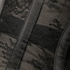 Women Fashion Floral Lace Black Mesh Shaper Corset Detail View-2