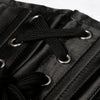 Elegant Black Busk Closure Lace Up Waist Cincher Underbust Corset Detail View-3